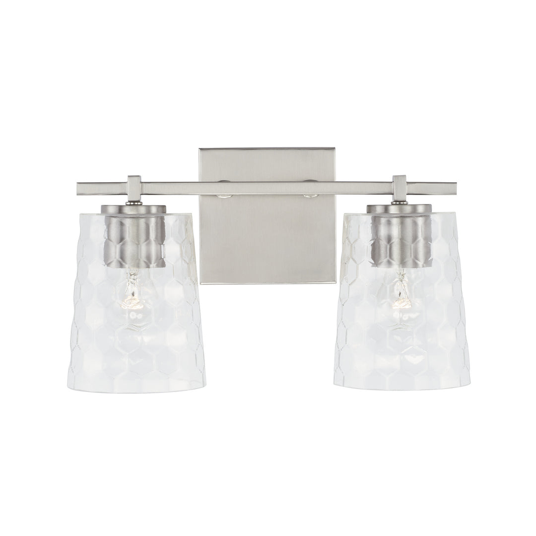 Capital Burke 143521BN-517 Bath Vanity Light 15 in. wide - Brushed Nickel