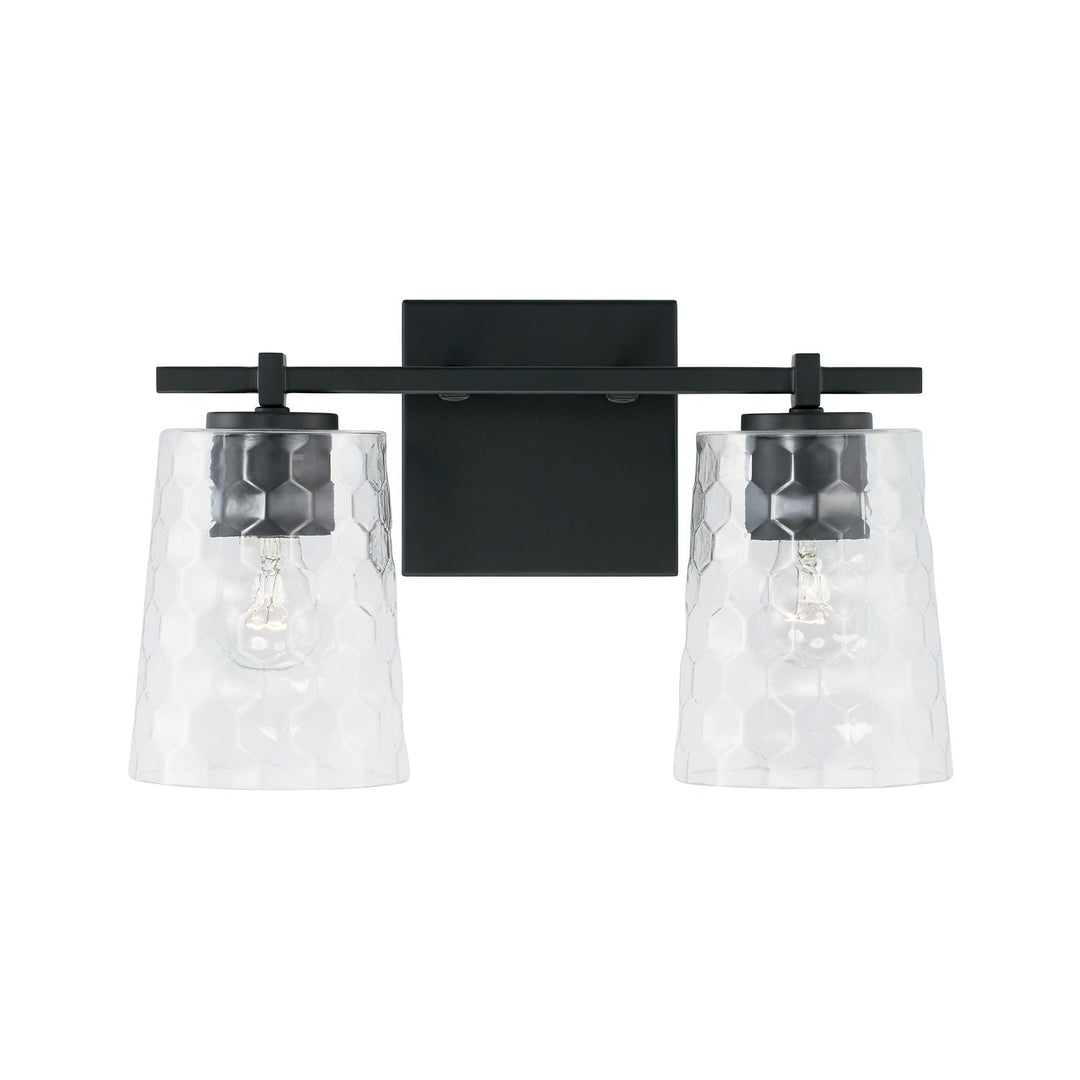 Capital Burke 143521MB-517 Bath Vanity Light 15 in. wide - Matte Black