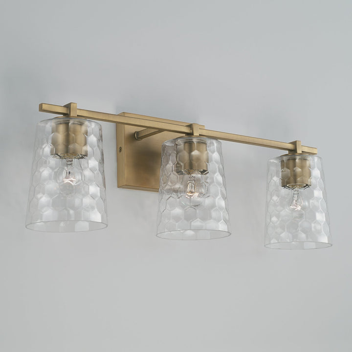 Capital Burke 143531AD-517 Bath Vanity Light 24 in. wide - Aged Brass