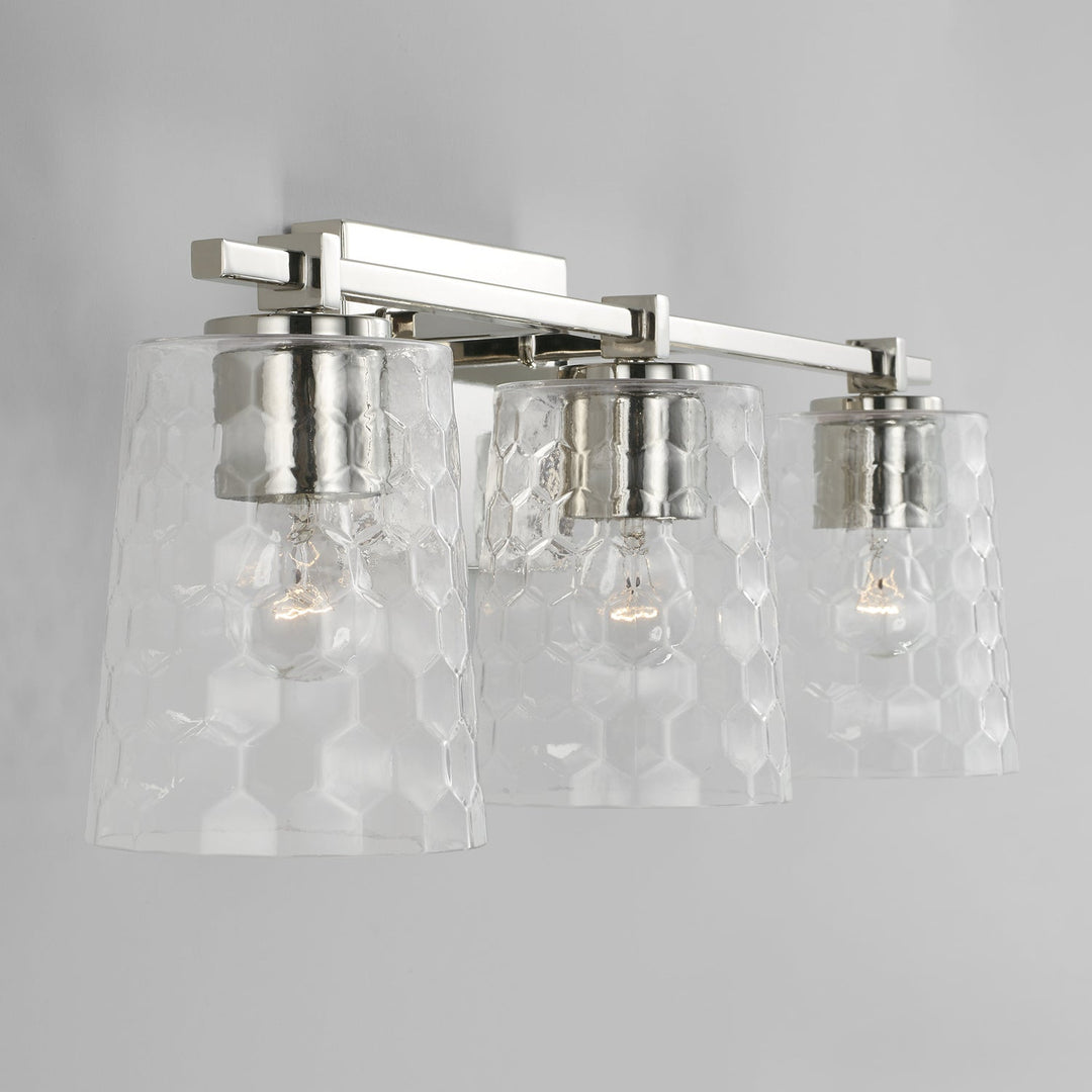 Capital Burke 143531PN-517 Bath Vanity Light 24 in. wide - Polished Nickel