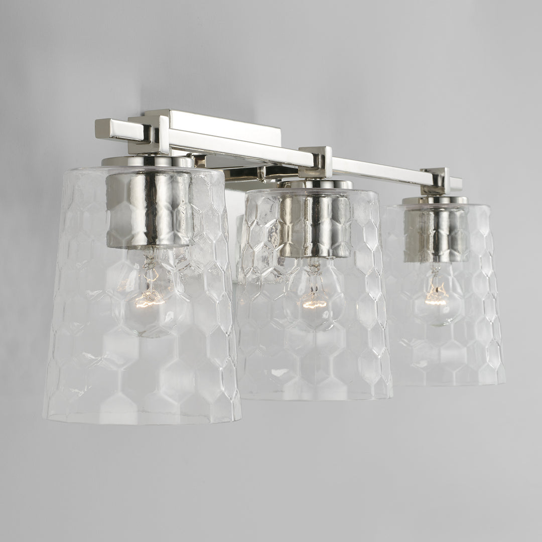 Capital Burke 143531PN-517 Bath Vanity Light 24 in. wide - Polished Nickel