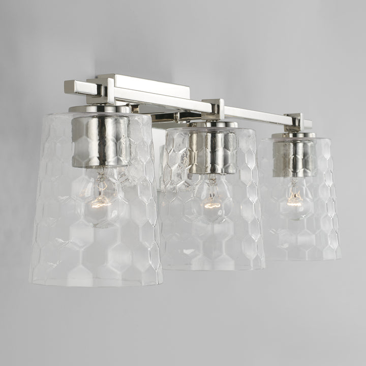 Capital Burke 143531PN-517 Bath Vanity Light 24 in. wide - Polished Nickel