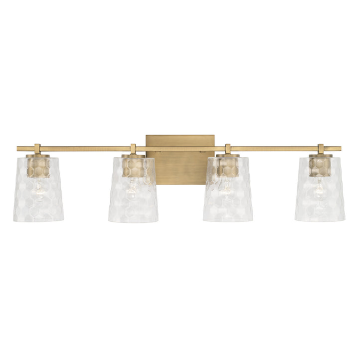 Capital Burke 143541AD-517 Bath Vanity Light 33 in. wide - Aged Brass