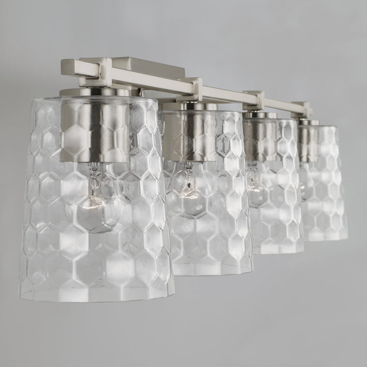 Capital Burke 143541BN-517 Bath Vanity Light 33 in. wide - Brushed Nickel