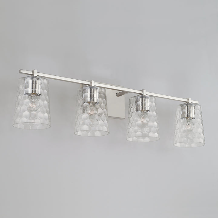 Capital Burke 143541BN-517 Bath Vanity Light 33 in. wide - Brushed Nickel
