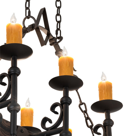 Meyda Tiffany Tudor 234824 Pendant Light - Wrought Iron