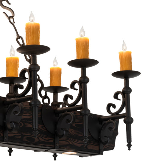 Meyda Tiffany Tudor 234824 Pendant Light - Wrought Iron