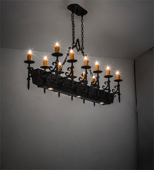 Meyda Tiffany Tudor 234824 Pendant Light - Wrought Iron