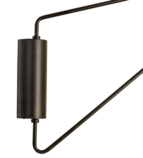 Meyda Tiffany Lighting 237531 Cilindro One Light Swing Arm Wall Sconce Lamp Bronze / Dark