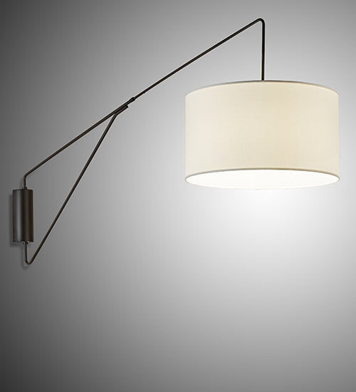 Meyda Tiffany Lighting 237531 Cilindro One Light Swing Arm Wall Sconce Lamp Bronze / Dark
