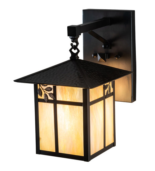 Meyda Tiffany Lighting 41371 Seneca One Light Wall Sconce Outdoor Bronze / Dark