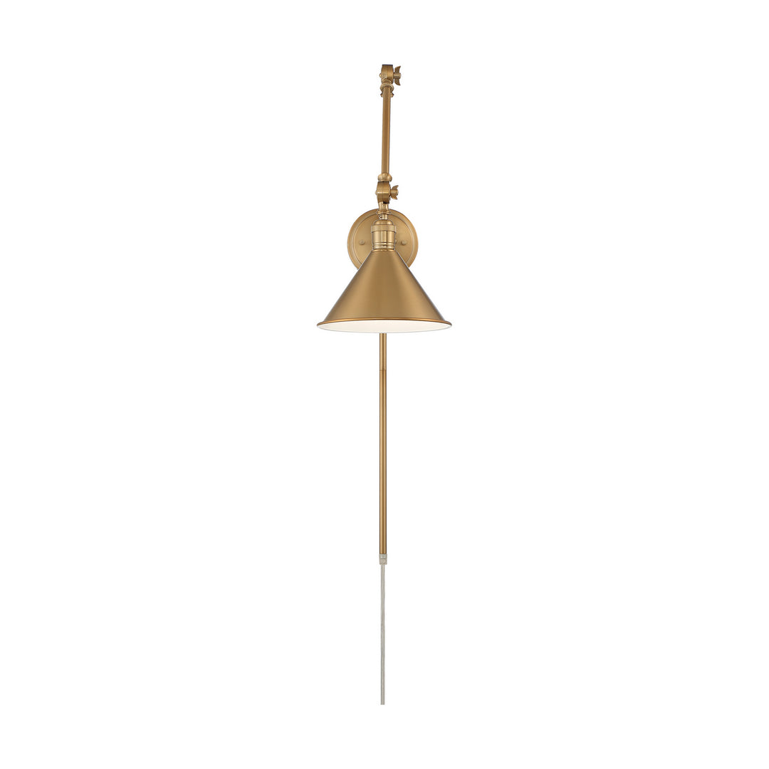 Nuvo Lighting 60-7361 Delancey One Light Swing Arm Wall Lamp Lamp Brass