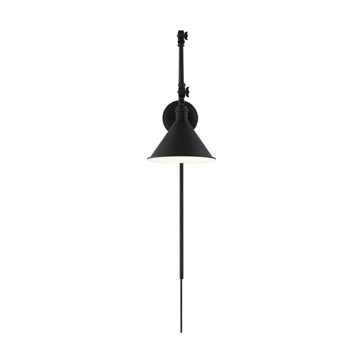 Nuvo Lighting 60-7363 Delancey One Light Swing Arm Wall Lamp Lamp Black