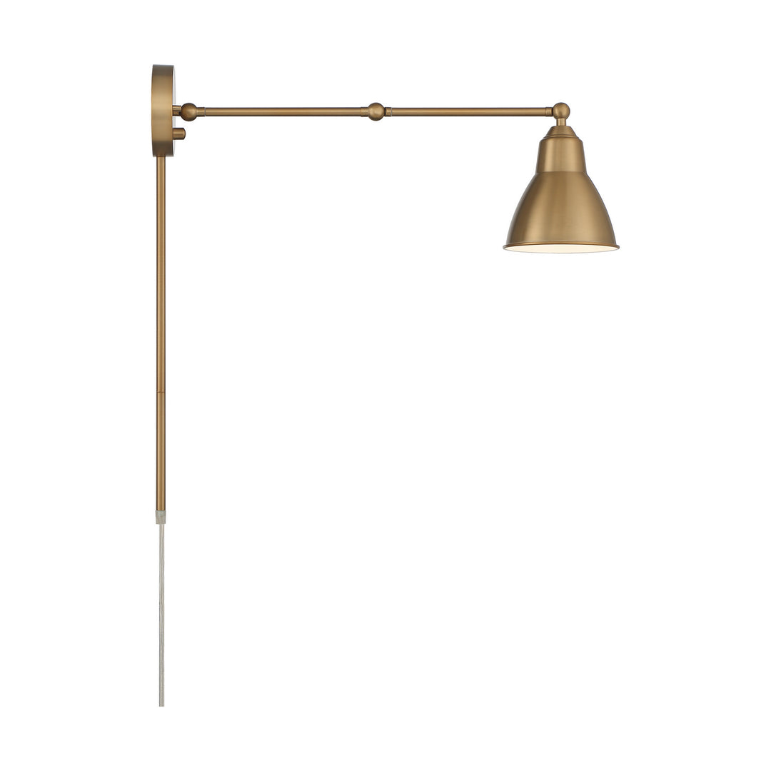 Nuvo Lighting 60-7364 Fulton One Light Swing Arm Wall Lamp Lamp Brass