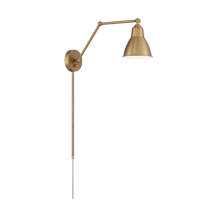 Nuvo Lighting 60-7364 Fulton One Light Swing Arm Wall Lamp Lamp Brass