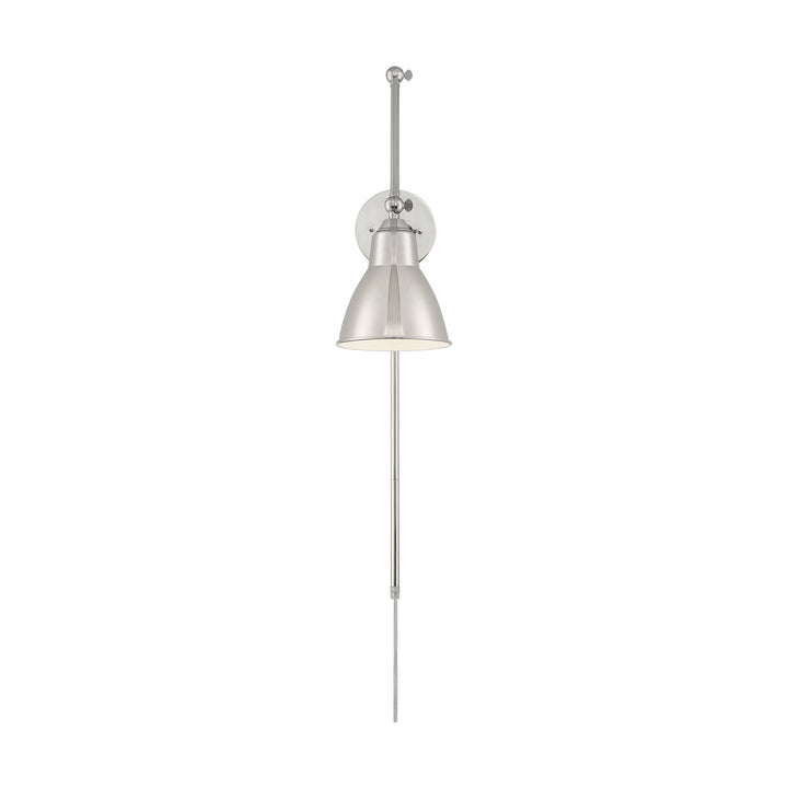 Nuvo Lighting 60-7365 Fulton One Light Swing Arm Wall Lamp Lamp Polished Nickel