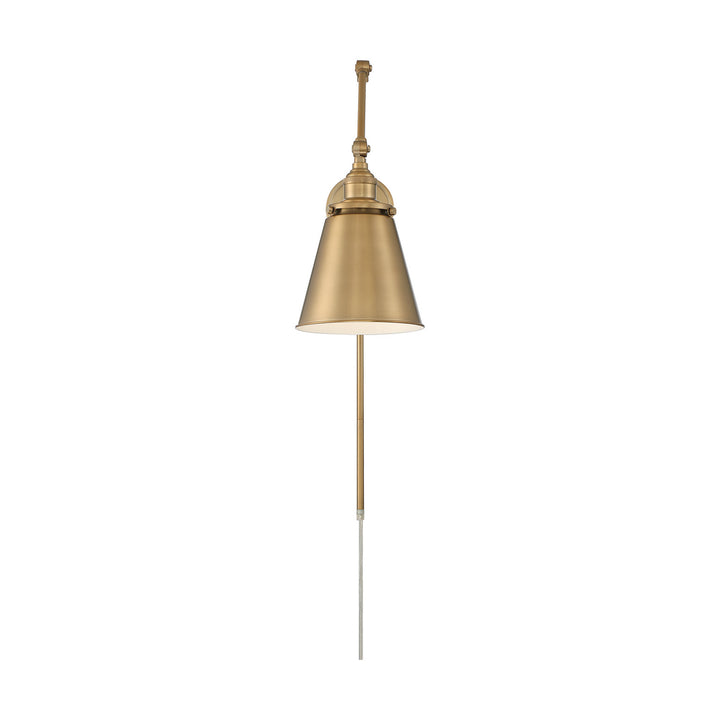 Nuvo Lighting 60-7367 Bayard One Light Swing Arm Wall Lamp Lamp Brass