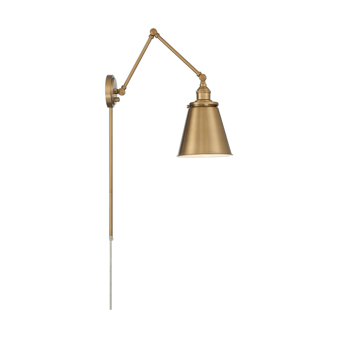 Nuvo Lighting 60-7367 Bayard One Light Swing Arm Wall Lamp Lamp Brass