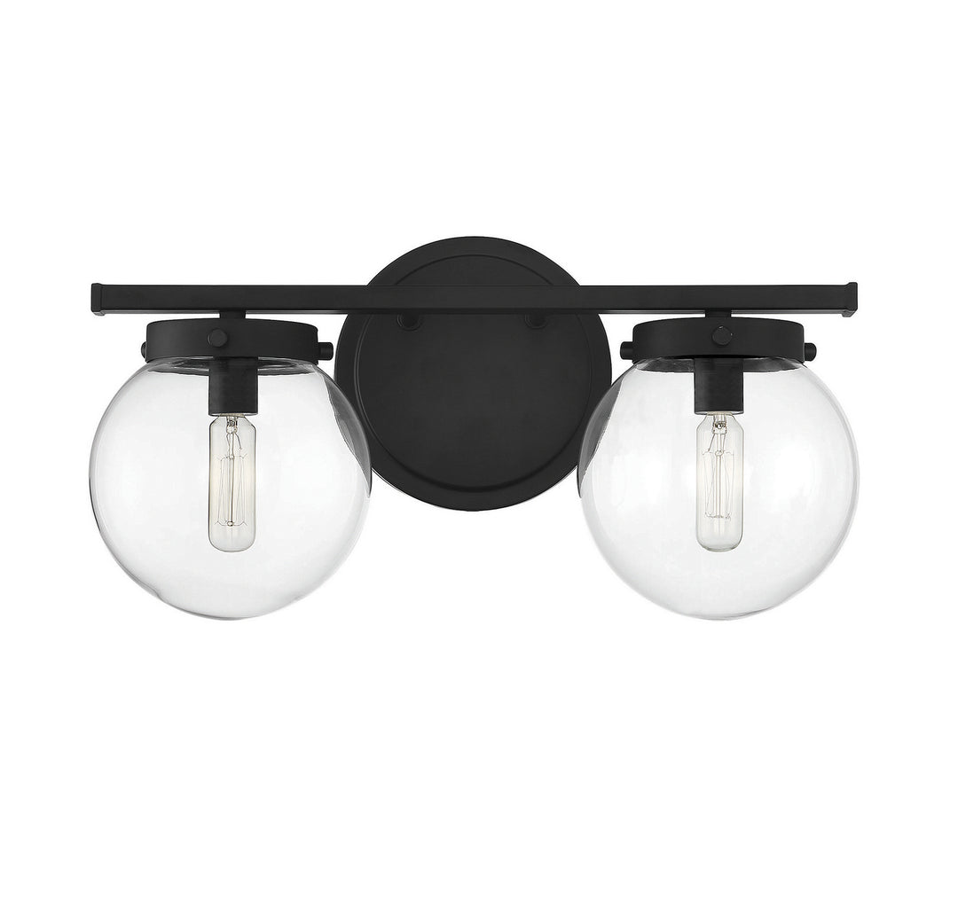 Meridian M80046MBK Bath Vanity Light 16 in. wide - Matte Black