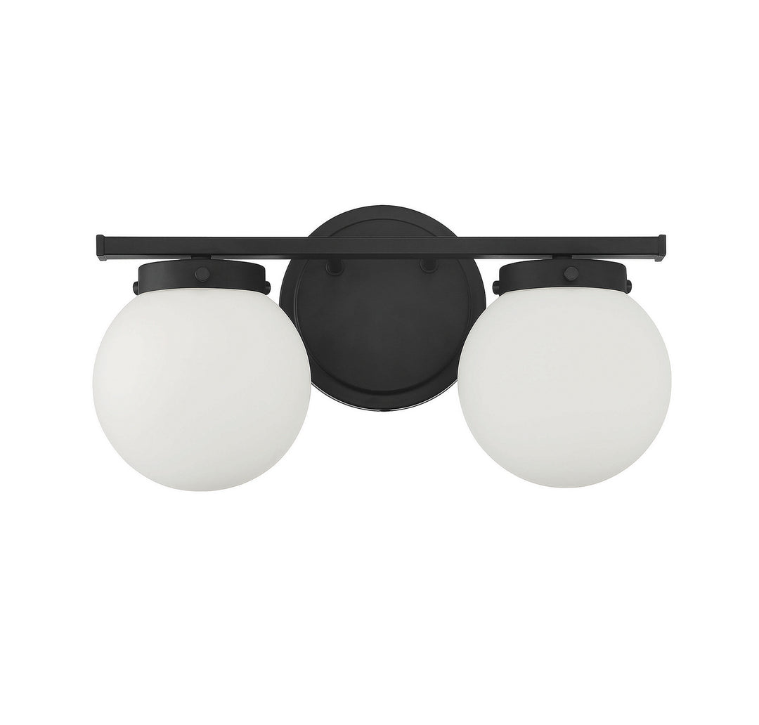 Meridian M80047MBK Bath Vanity Light 16 in. wide - Matte Black