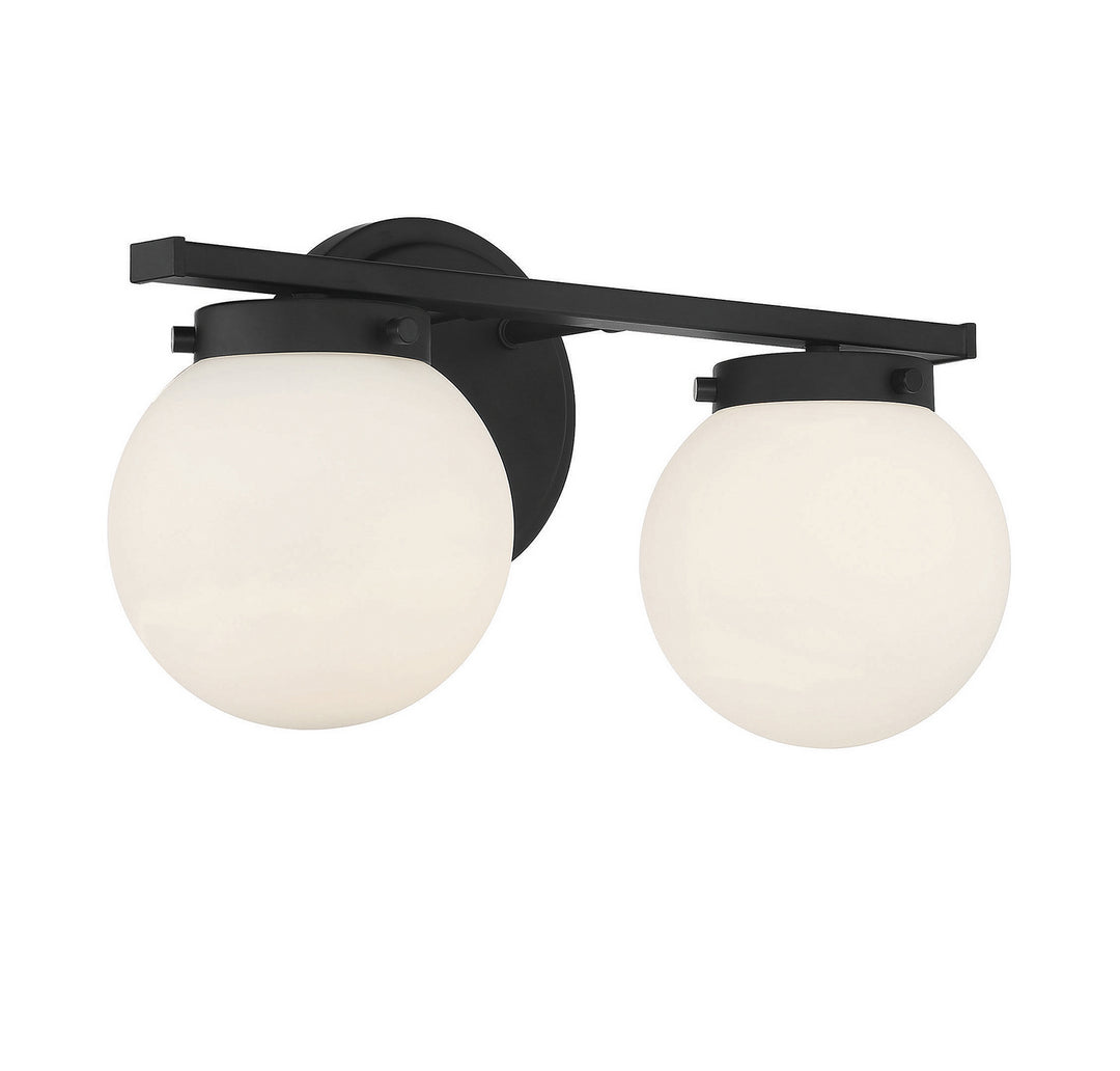 Meridian M80047MBK Bath Vanity Light 16 in. wide - Matte Black