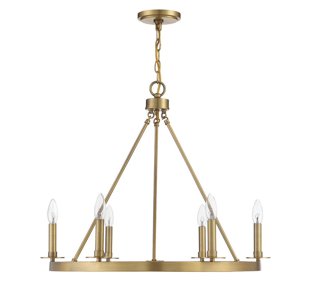 Meridian M10093NB Chandelier Light - Natural Brass