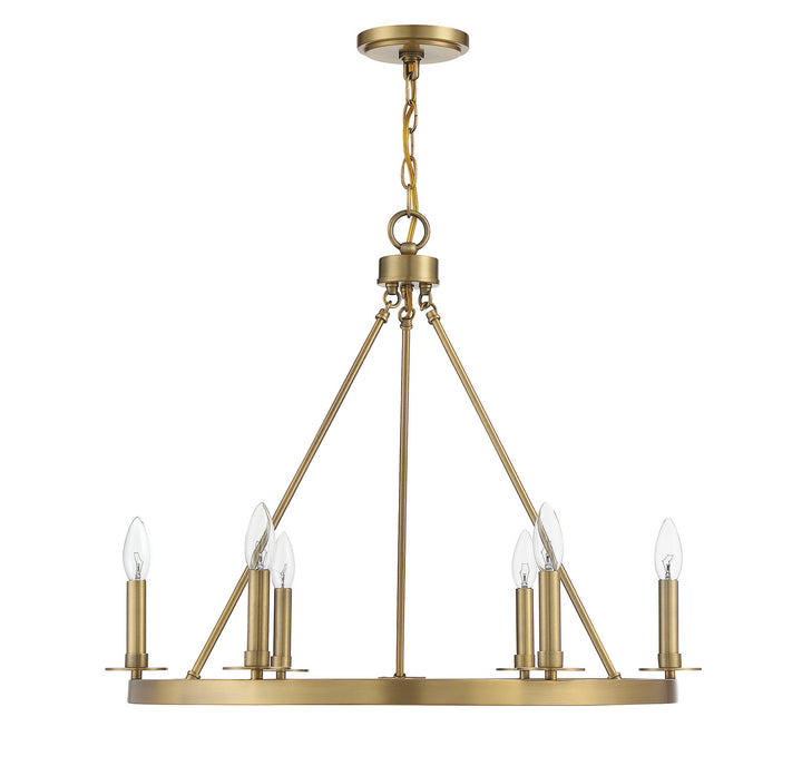Meridian M10093NB Chandelier Light - Natural Brass