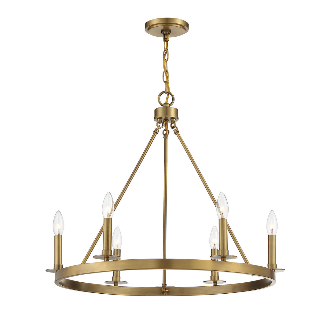 Meridian M10093NB Chandelier Light - Natural Brass