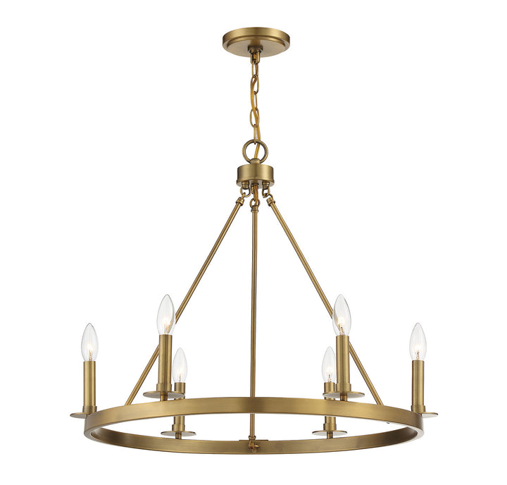 Meridian M10093NB Chandelier Light - Natural Brass