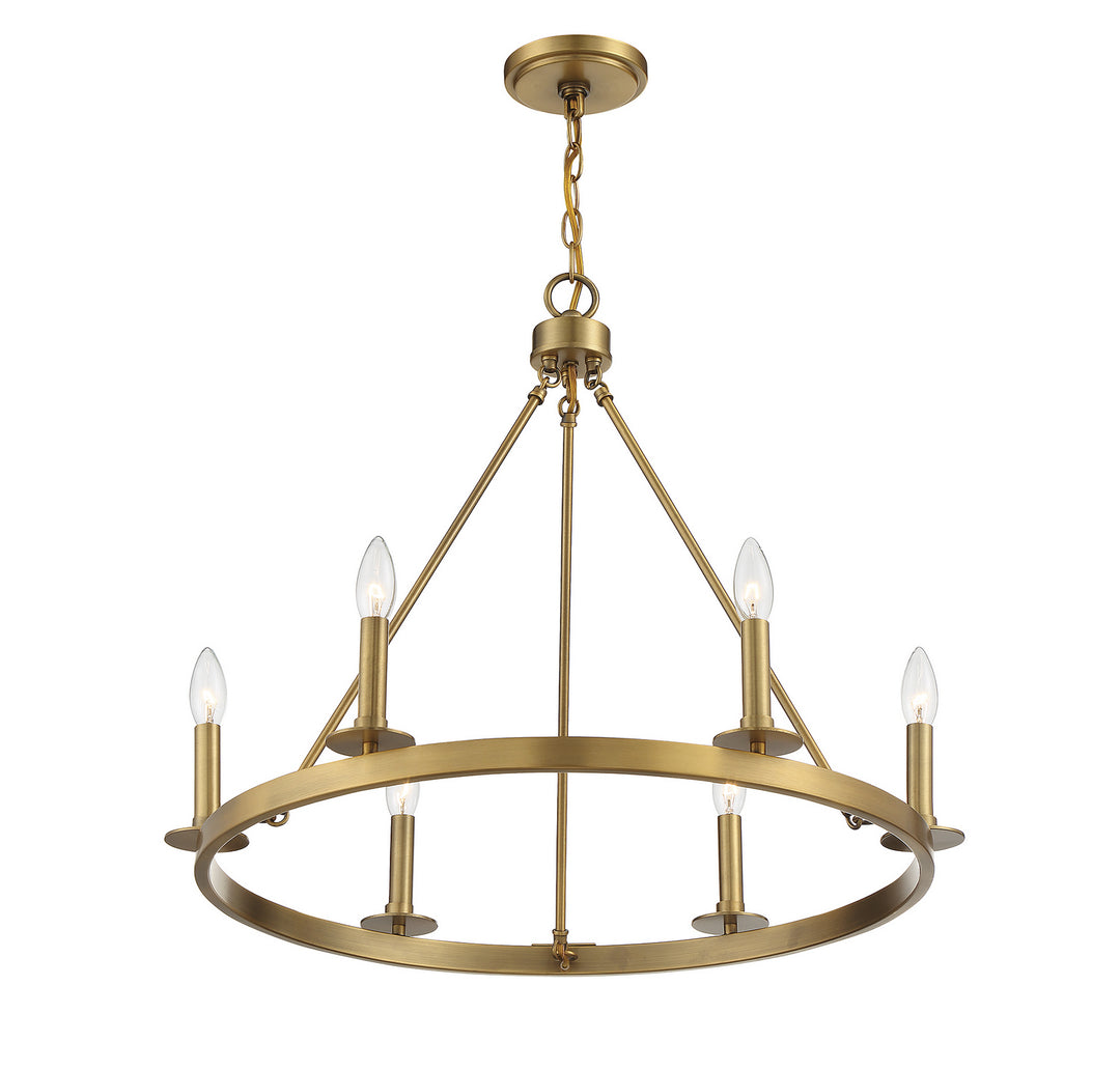 Meridian M10093NB Chandelier Light - Natural Brass