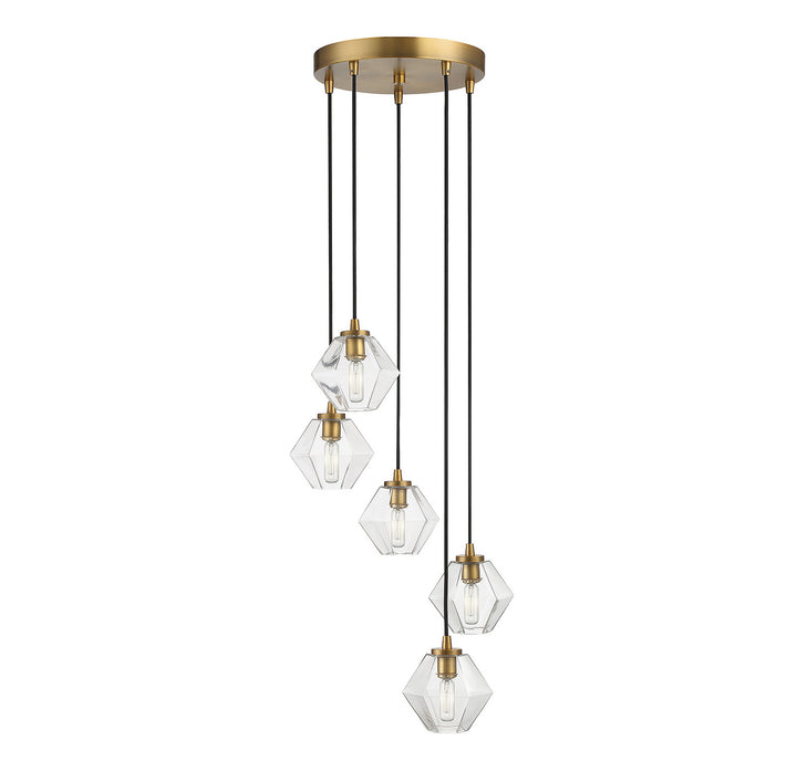 Meridian M10095NB Chandelier Light - Natural Brass