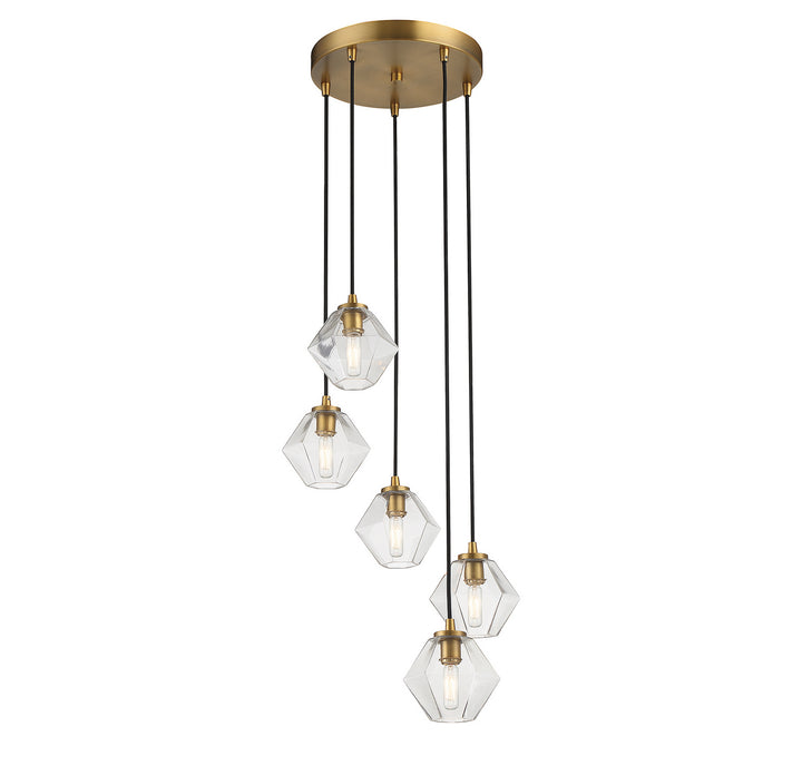 Meridian M10095NB Chandelier Light - Natural Brass