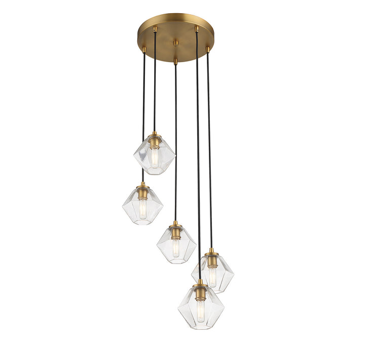 Meridian M10095NB Chandelier Light - Natural Brass