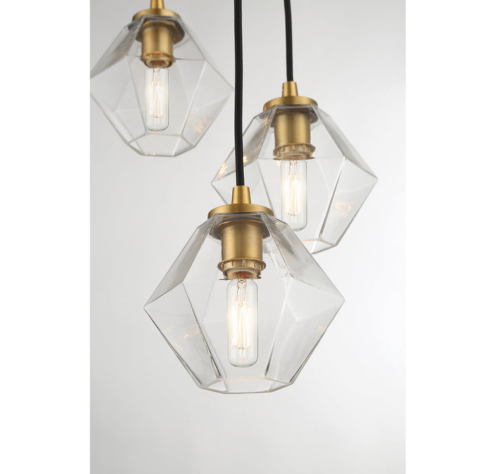 Meridian M10095NB Chandelier Light - Natural Brass