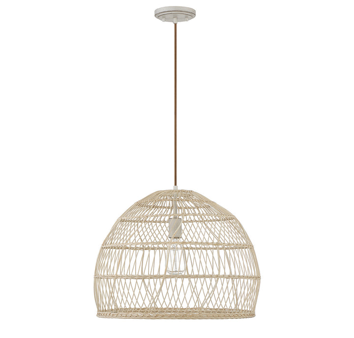 Meridian M70106NR Pendant Light - Natural Rattan with a Matching Socket