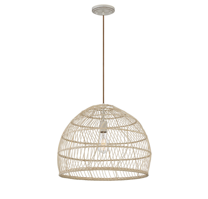 Meridian M70106NR Pendant Light - Natural Rattan with a Matching Socket