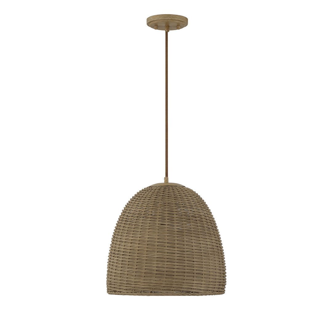 Meridian M70107NWIC Pendant Light - Natural Wicker