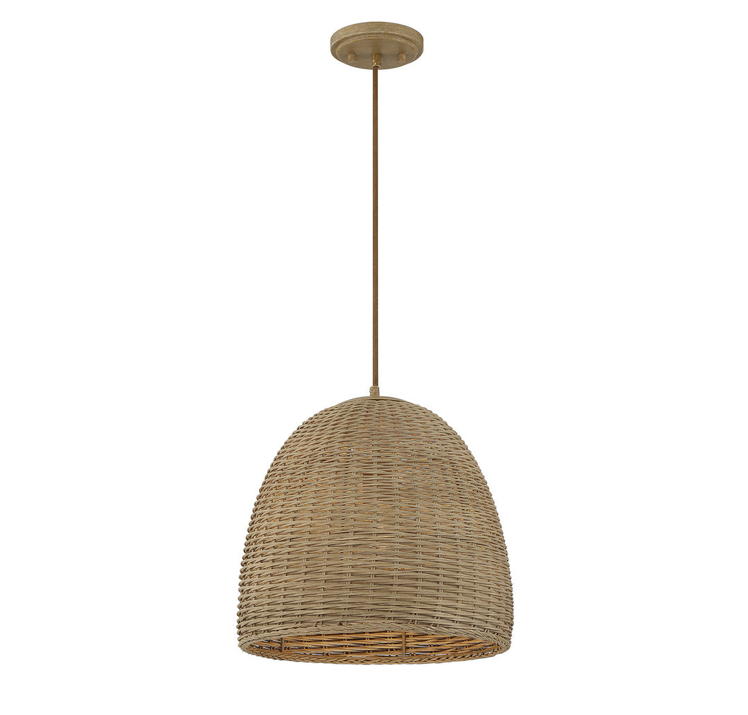 Meridian M70107NWIC Pendant Light - Natural Wicker