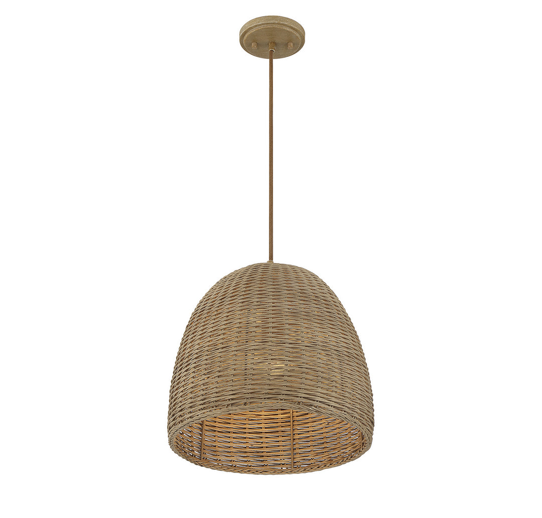 Meridian M70107NWIC Pendant Light - Natural Wicker