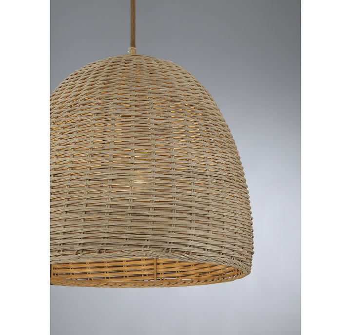 Meridian M70107NWIC Pendant Light - Natural Wicker