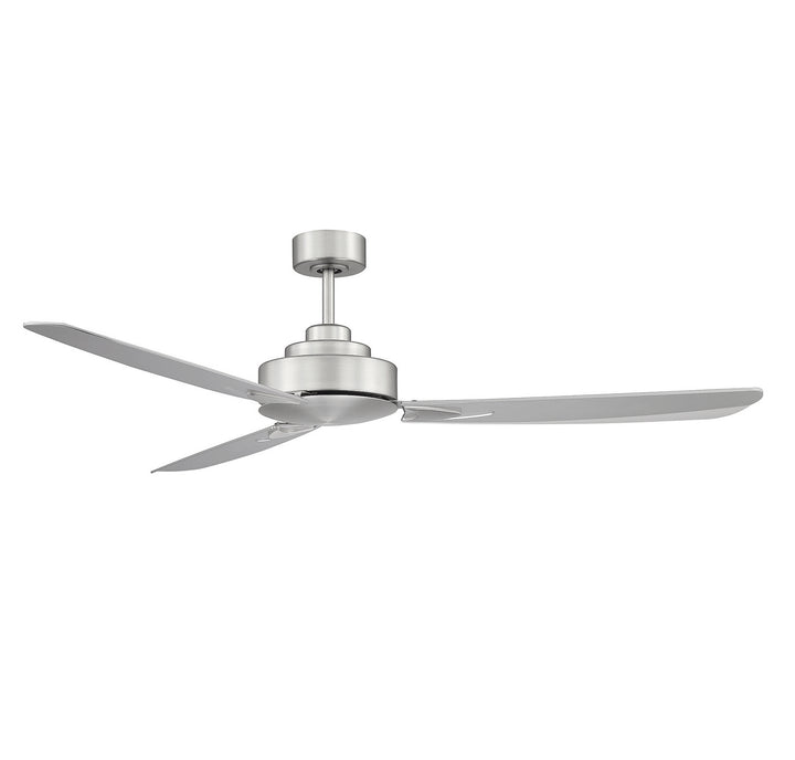 Meridian M2010BN Ceiling Fan 58 - Brushed Nickel, Silver/