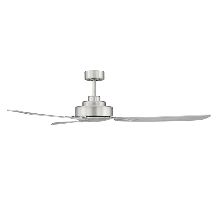 Meridian M2010BN Ceiling Fan 58 - Brushed Nickel, Silver/