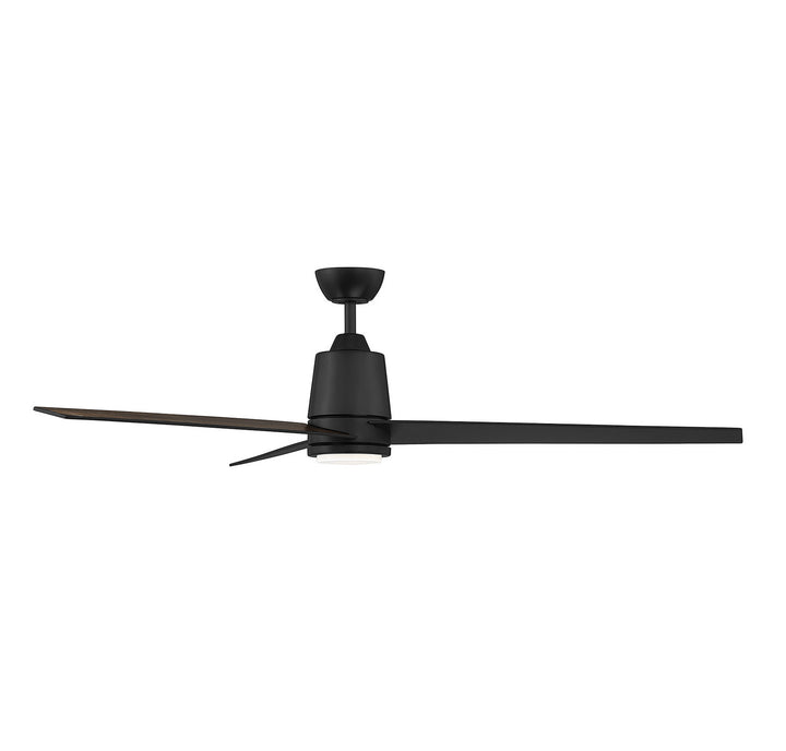 Meridian M2013MBKRV Ceiling Fan 56 - Matte Black, Black/Antique Oak/