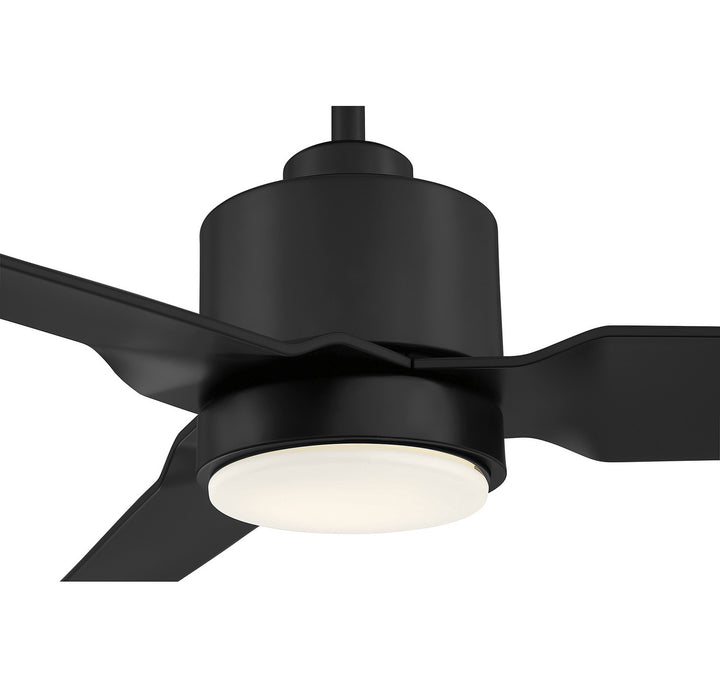 Meridian M2012MBK Ceiling Fan 52 - Matte Black, Black/