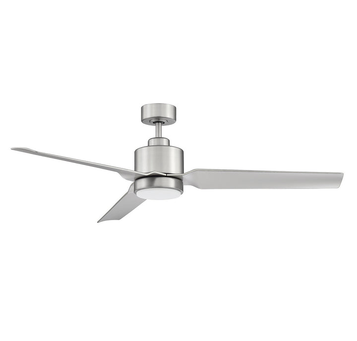 Meridian M2012BN Ceiling Fan 52 - Brushed Nickel, Silver/