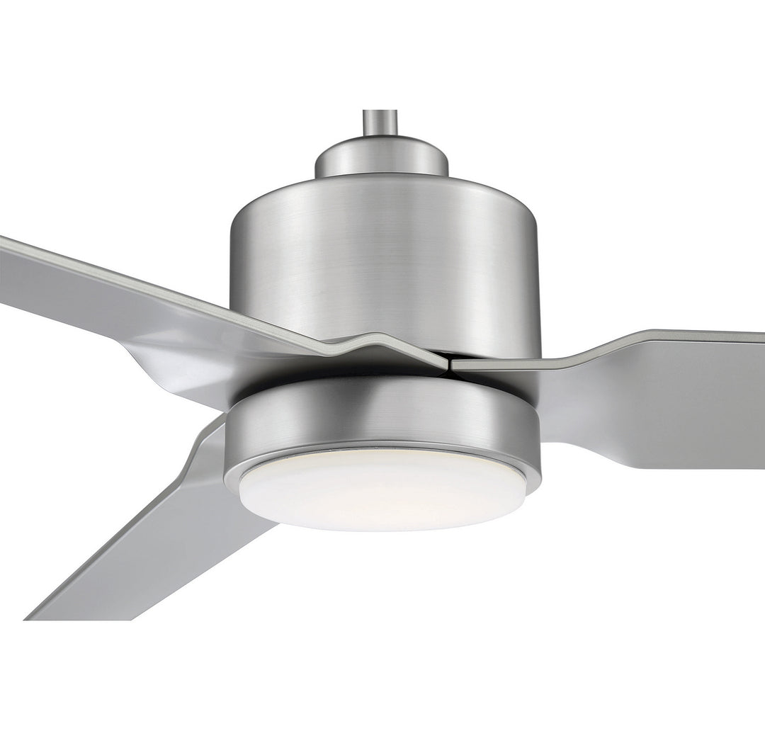 Meridian M2012BN Ceiling Fan 52 - Brushed Nickel, Silver/