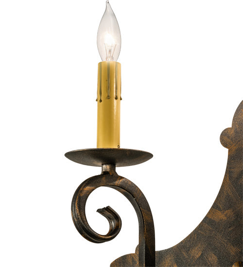 Meyda Tiffany Angelique 193326 Wall Light - French Bronzed