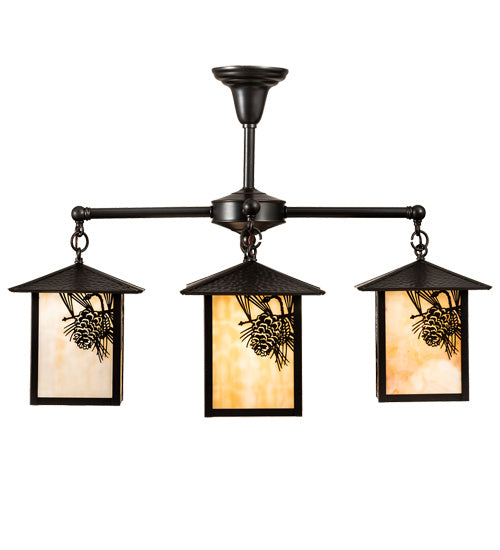 Meyda Tiffany Seneca 237225 Chandelier Light - Craftsman Brown