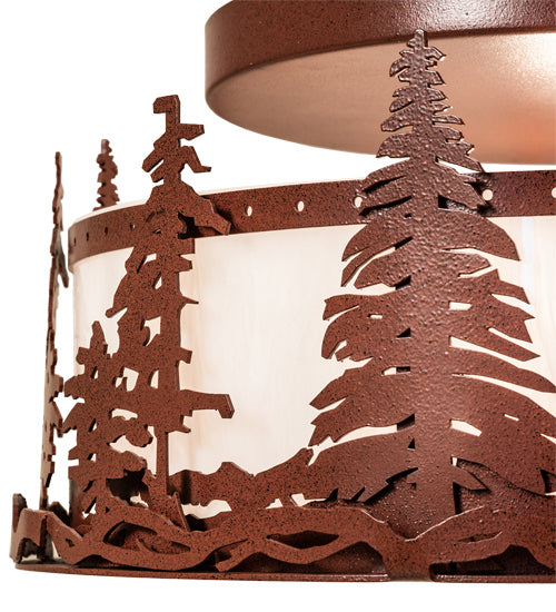 Meyda Tiffany Tall Pines 238688 Ceiling Light - Rust