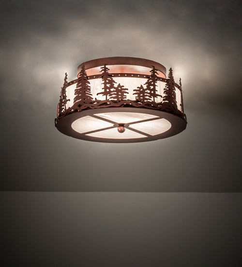 Meyda Tiffany Tall Pines 238688 Ceiling Light - Rust